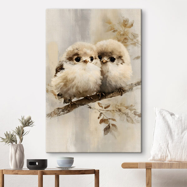 Two birds on a branch
