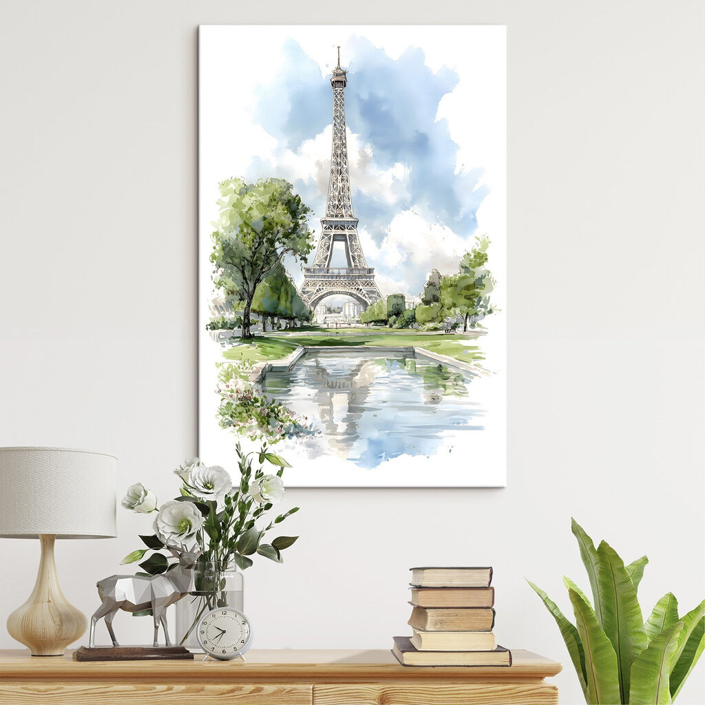Watercolor of a tower Watercolor of a tower