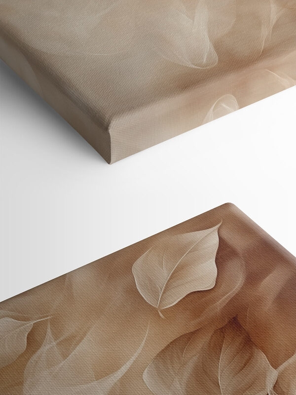 Soft leaves drifting in gentle motion