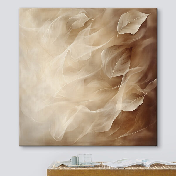 Soft leaves drifting in gentle motion