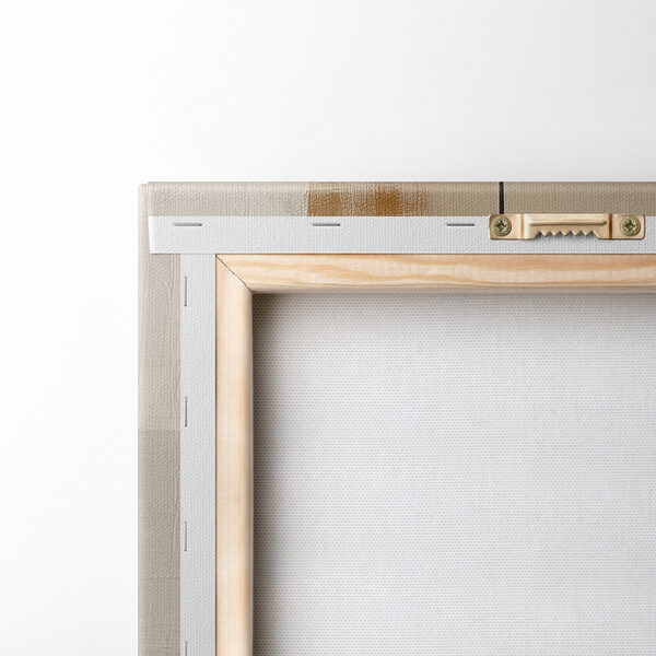 Painting of a white and brown art Painting of a white and brown art