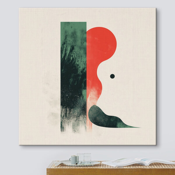 Red and green abstract art Red and green abstract art