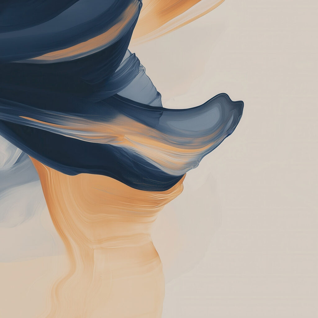 Flowing colors in soft harmony