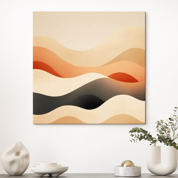 Soft waves of warm colors Soft waves of warm colors