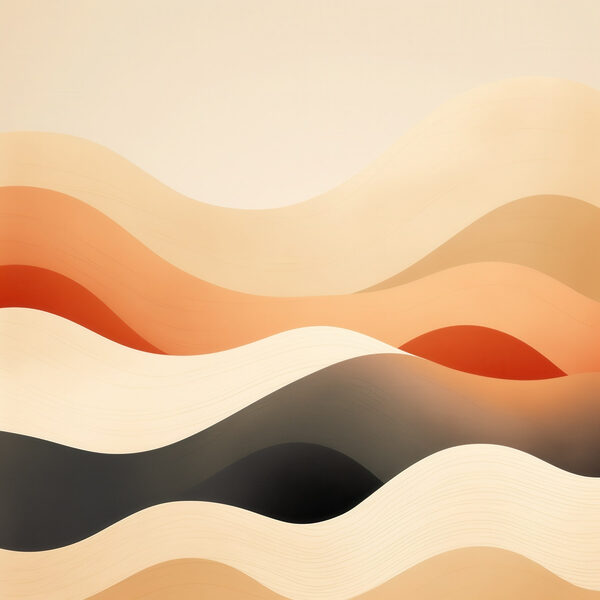 Soft waves of warm colors Soft waves of warm colors