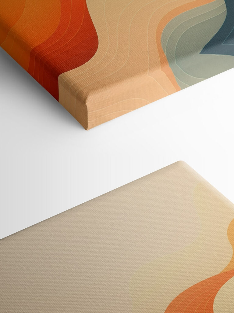 Colorful waves on a white background Colorful waves on a white background