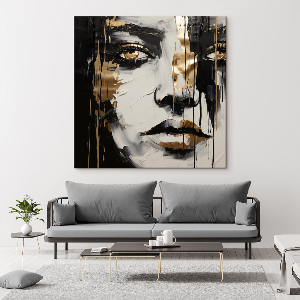 Emotive portrait in contrasting colors