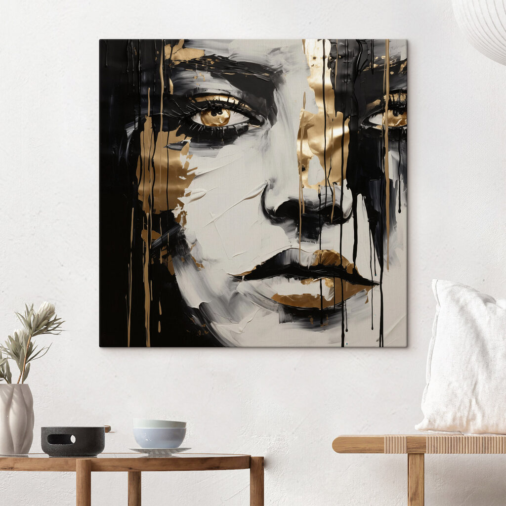 Emotive portrait in contrasting colors