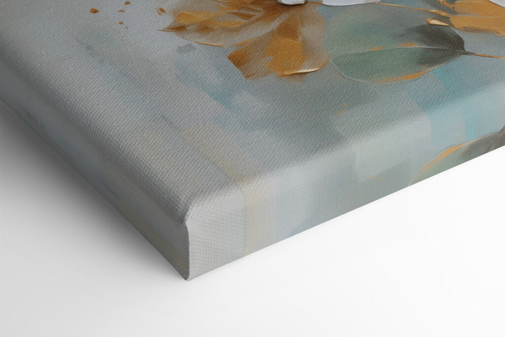 Painting of flowers on a white background