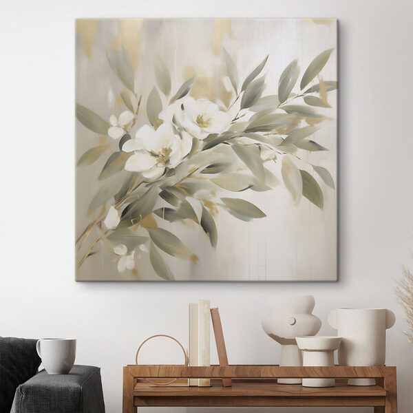 Painting of flowers and leaves Painting of flowers and leaves