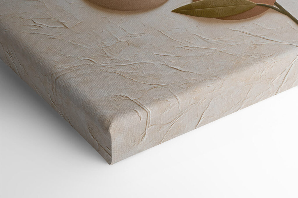 Natural shapes and earthy tones blend