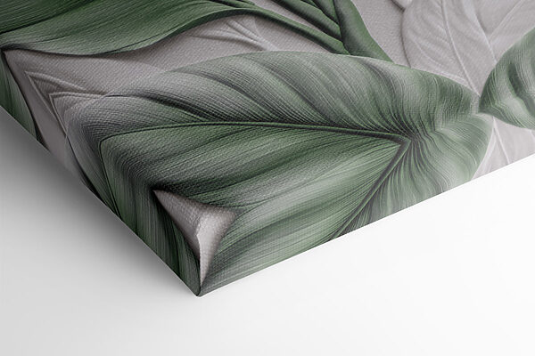 Lush greenery on textured background Lush greenery on textured background