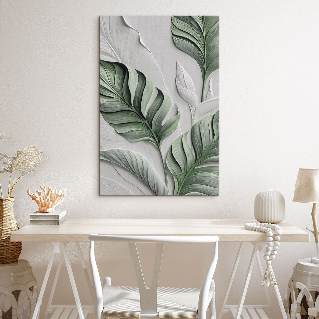 Soft leaves on a gentle background Soft leaves on a gentle background
