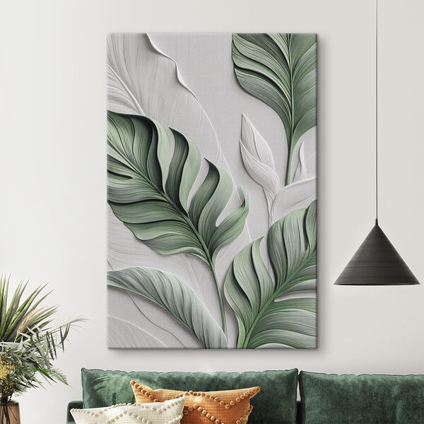 Soft leaves on a gentle background Soft leaves on a gentle background