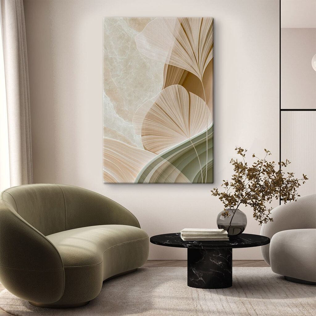 Soft curves and gentle hues blend together