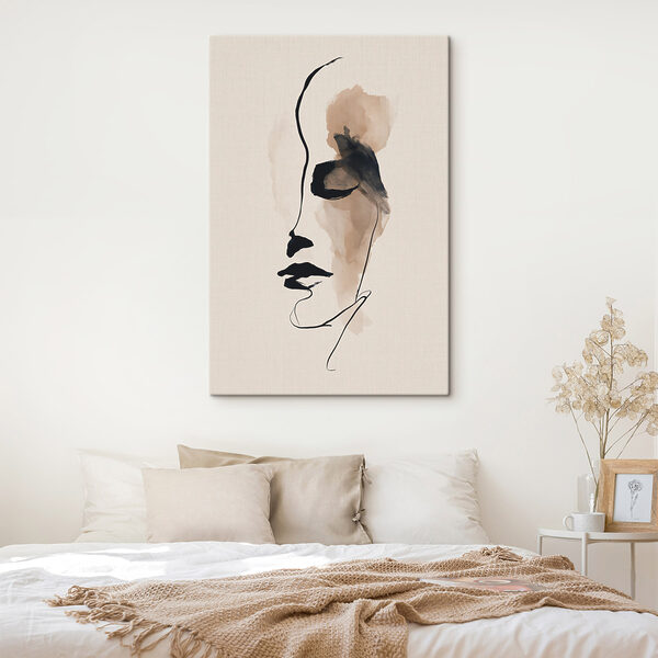 Drawing of a woman's face Drawing of a woman's face