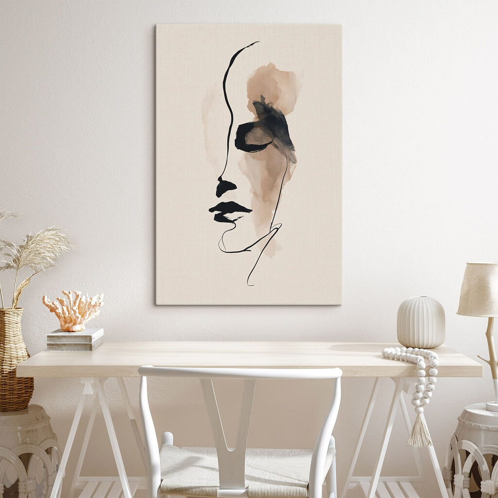 Drawing of a woman's face Drawing of a woman's face