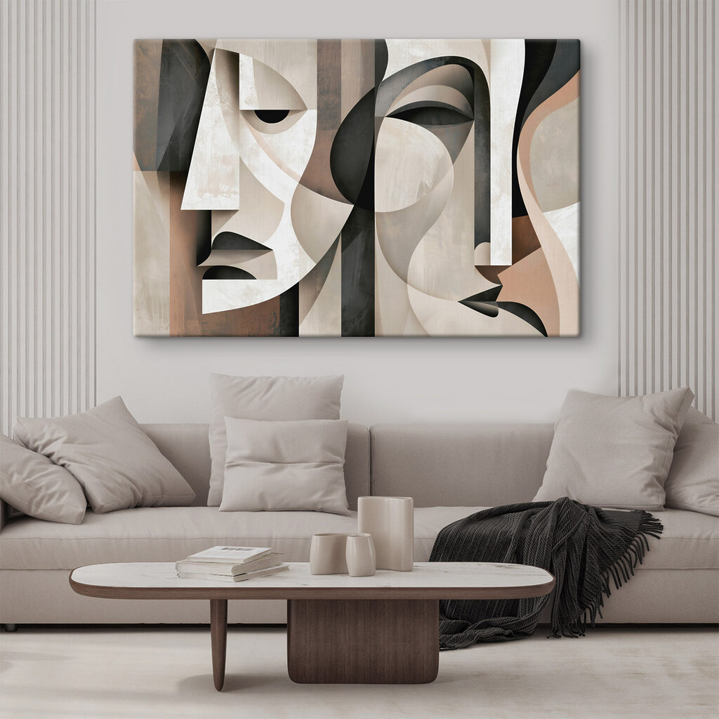 Art piece of faces