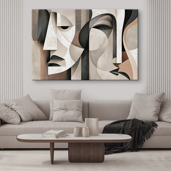 Art piece of faces