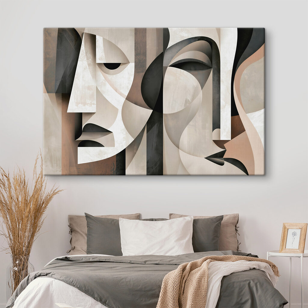 Art piece of faces