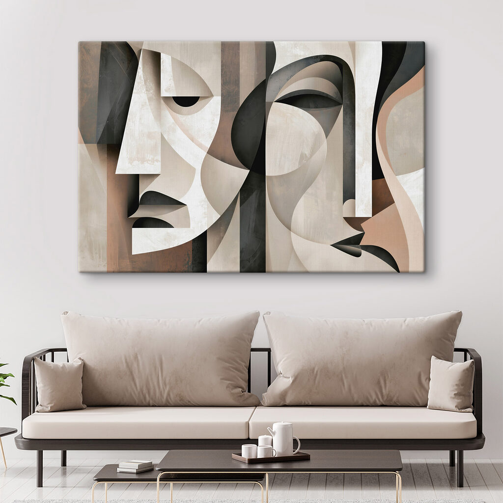Art piece of faces