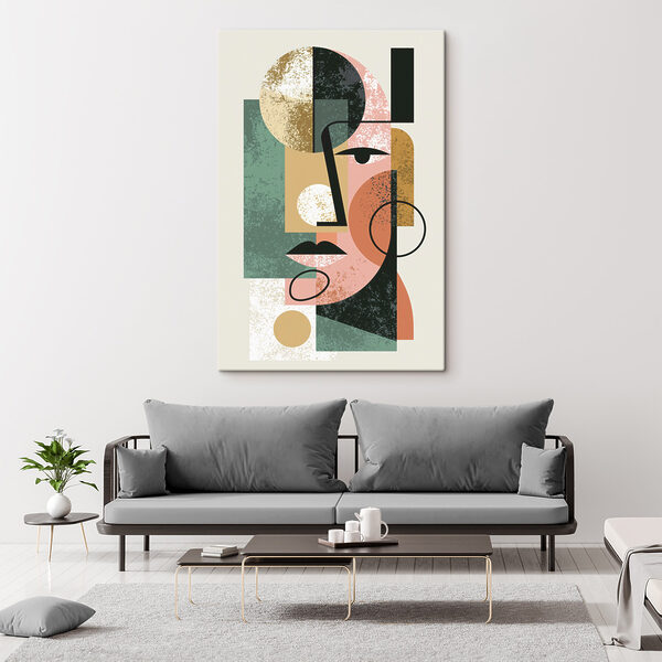 Art piece of a face Art piece of a face