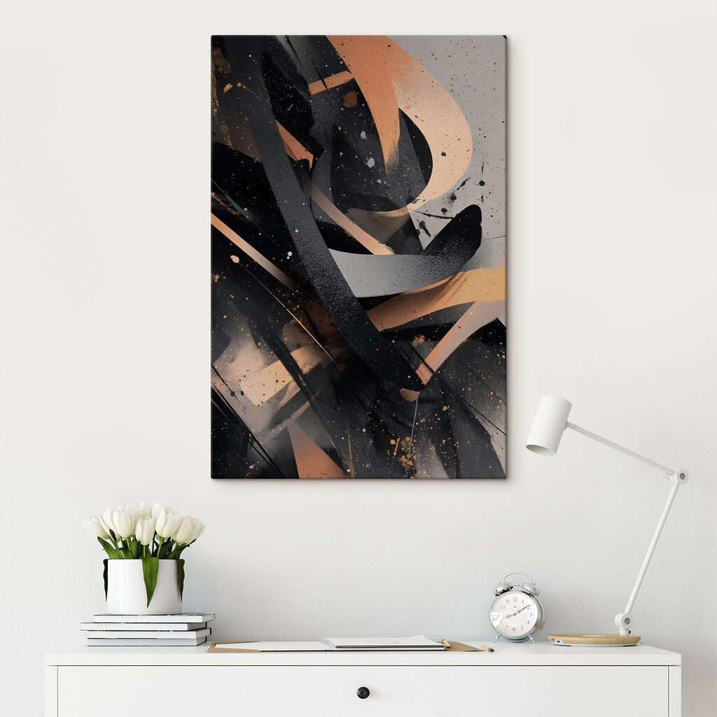 Dynamic forms in muted colors Dynamic forms in muted colors