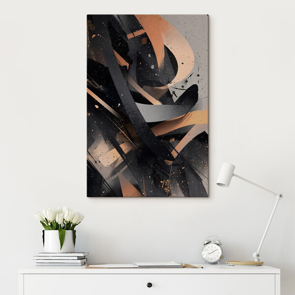 Dynamic forms in muted colors Dynamic forms in muted colors