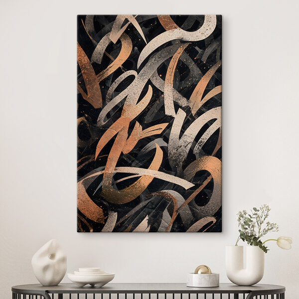 Wandbilder Black and orange brush strokes (Artikelnummer: s49246) Wandbilder Black and orange brush strokes (Artikelnummer: s49246)