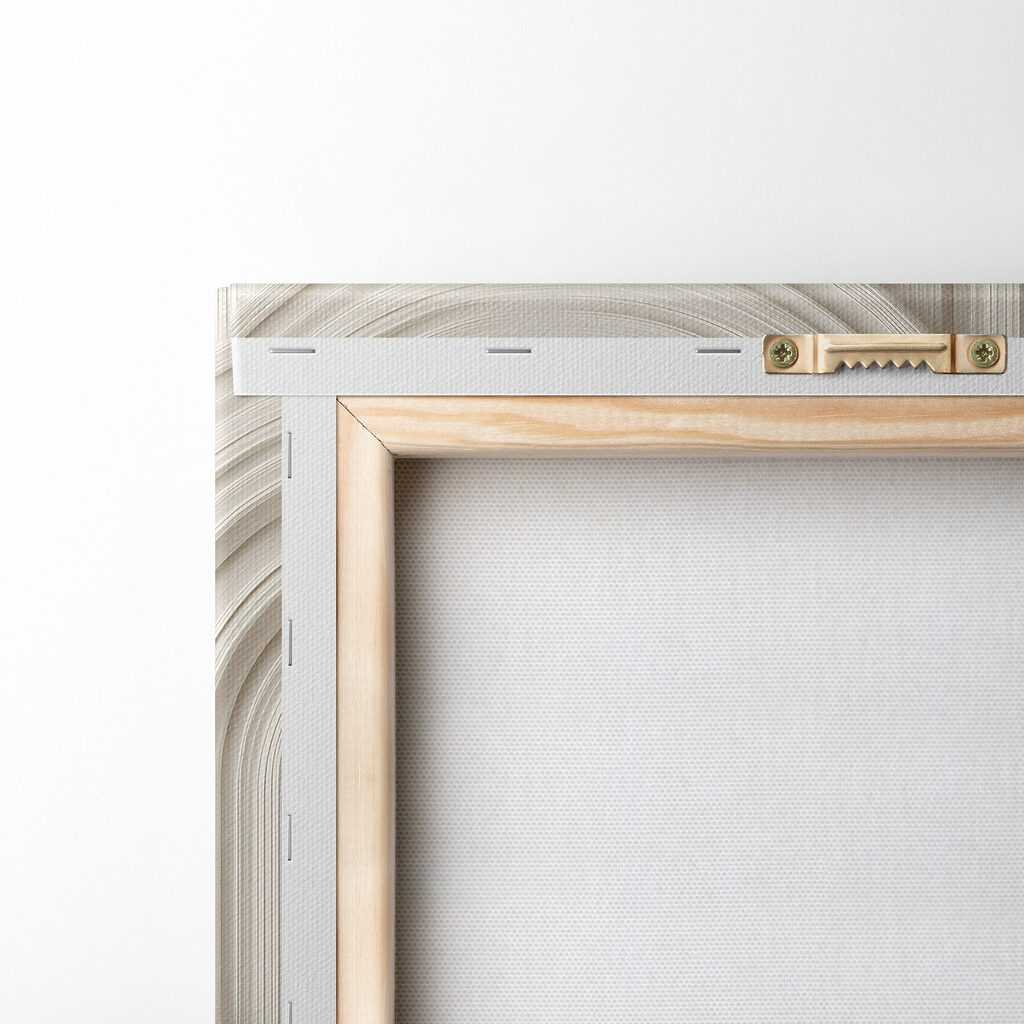 White wall with curved shapes White wall with curved shapes