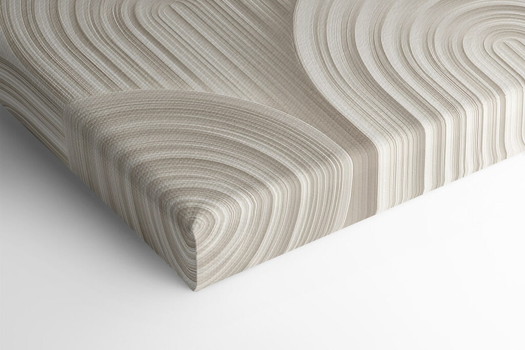White wall with white circles