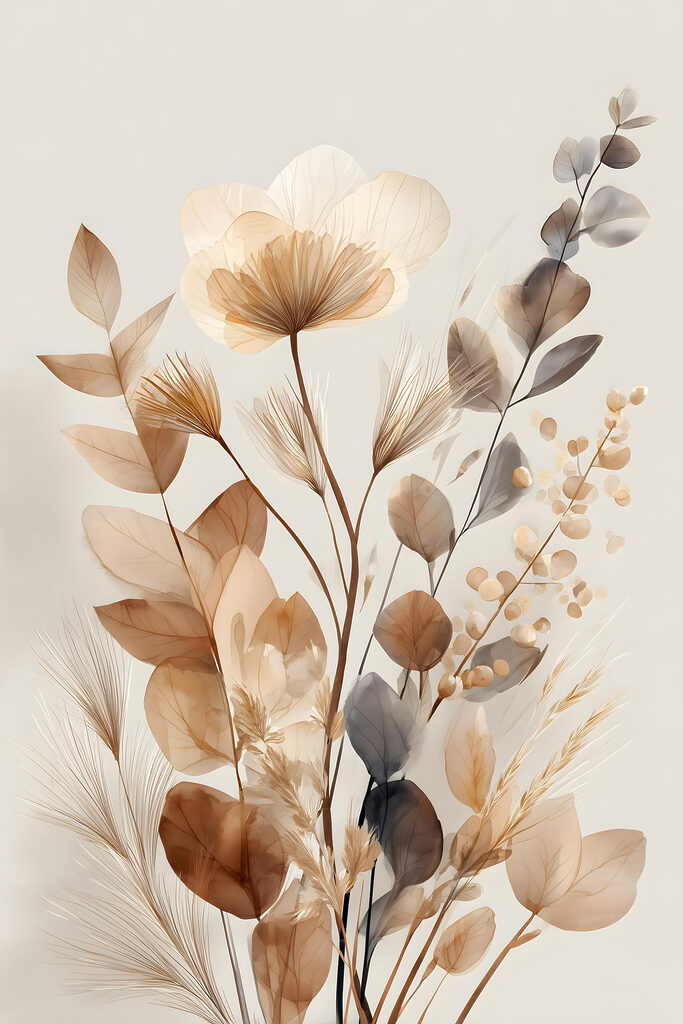 Delicate nature-inspired floral arrangement