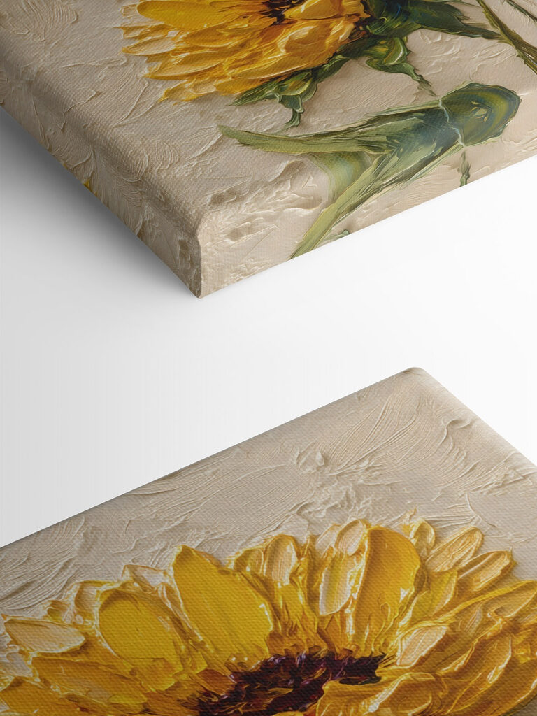 Painting of yellow flowers Painting of yellow flowers