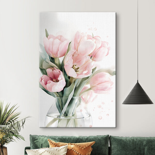 Bouquet of delicate pink tulips Bouquet of delicate pink tulips
