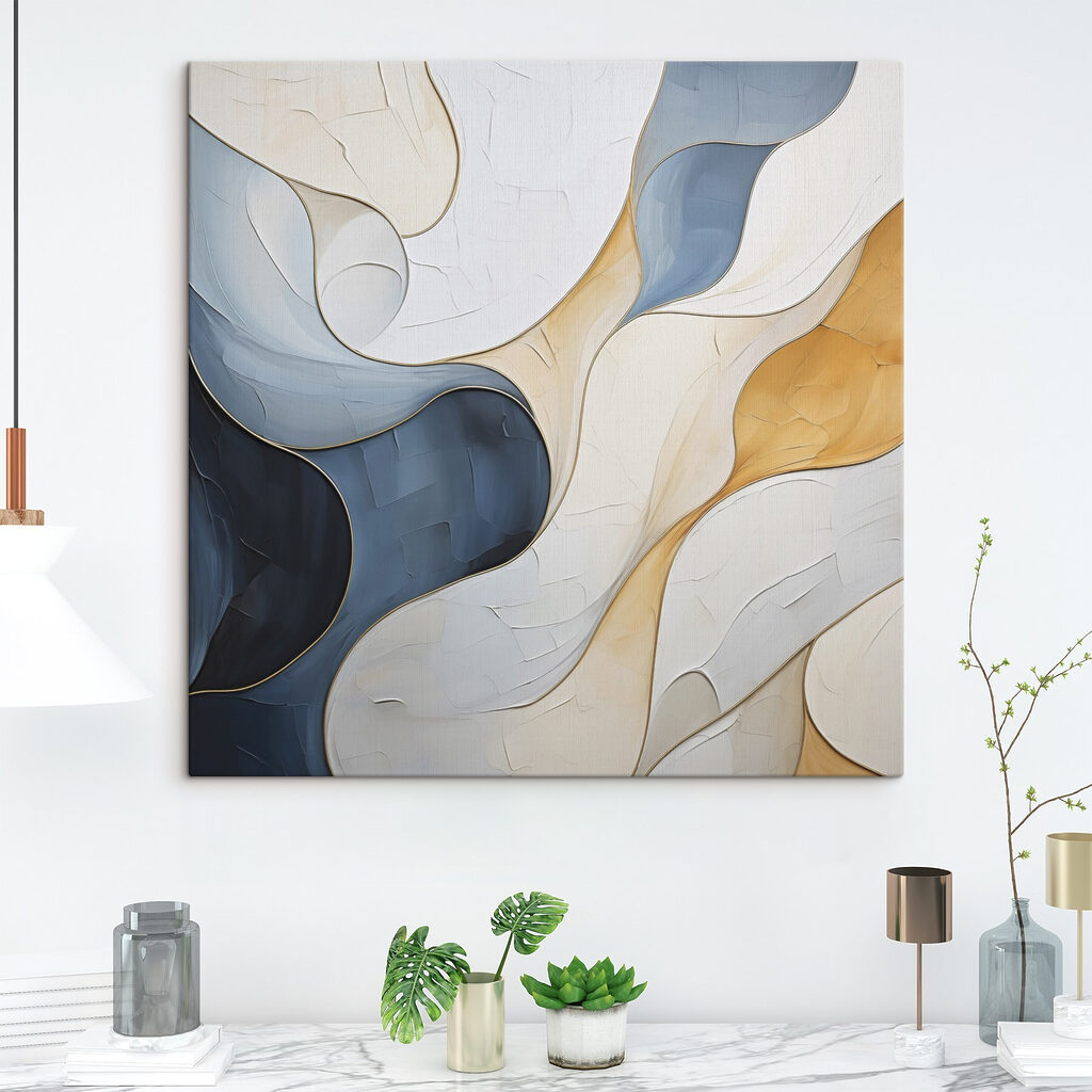 Flowing colors in abstract harmony Flowing colors in abstract harmony