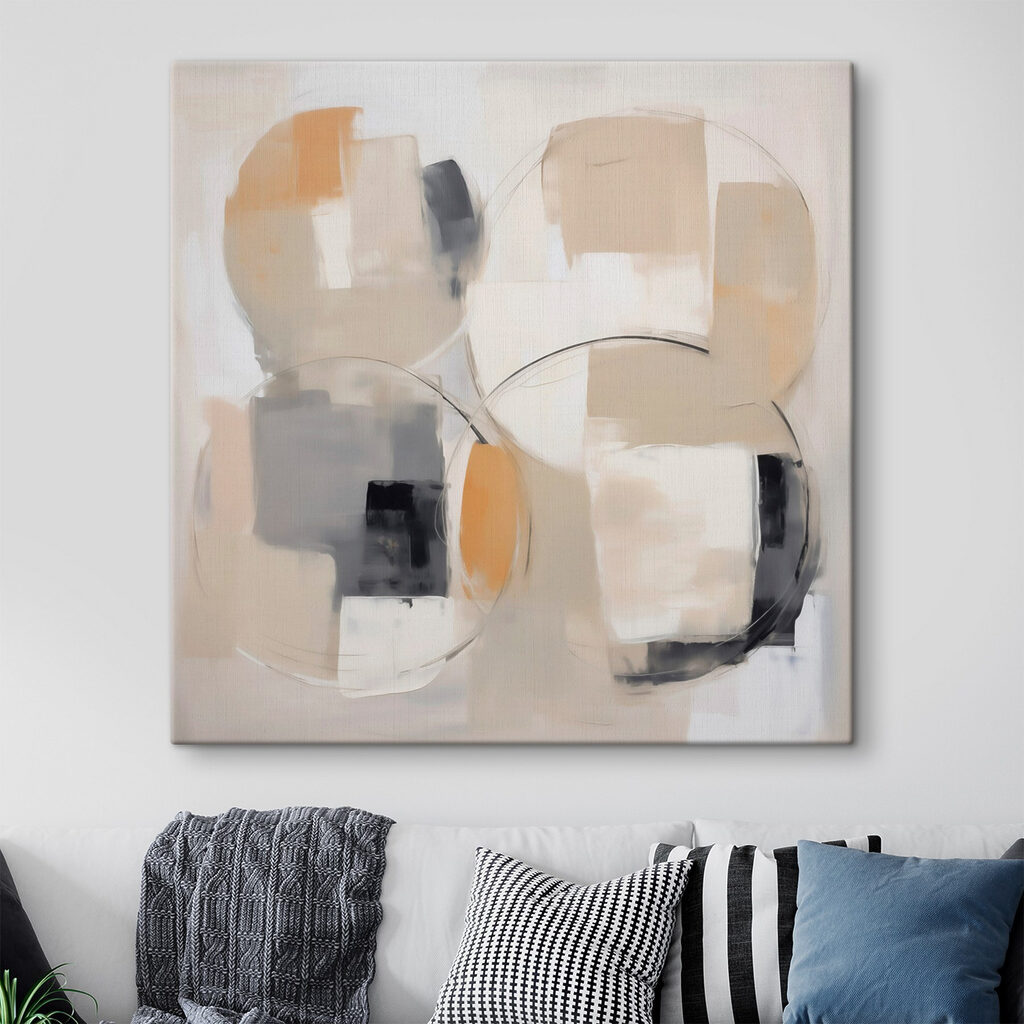 Painting of circles and circles Painting of circles and circles