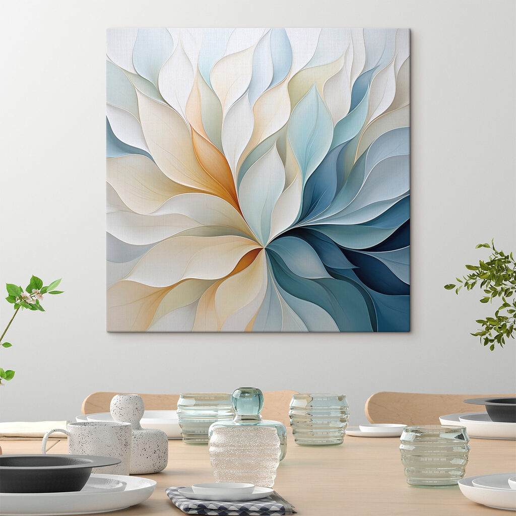 Flowing patterns in soft hues