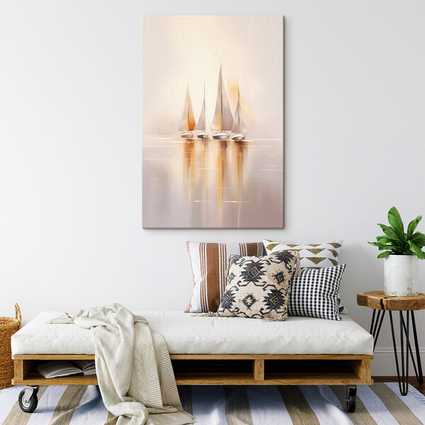 Group of sailboats on water Group of sailboats on water