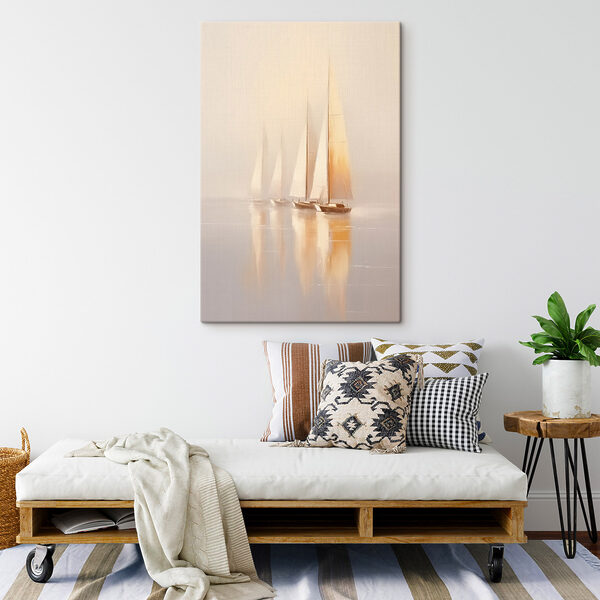 Group of sailboats on water Group of sailboats on water