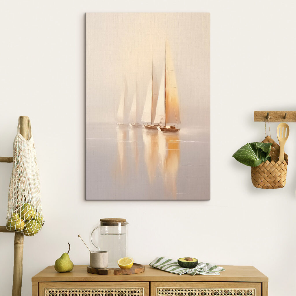 Group of sailboats on water Group of sailboats on water