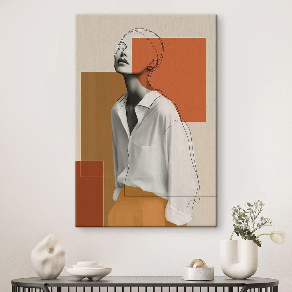 Woman with a white shirt