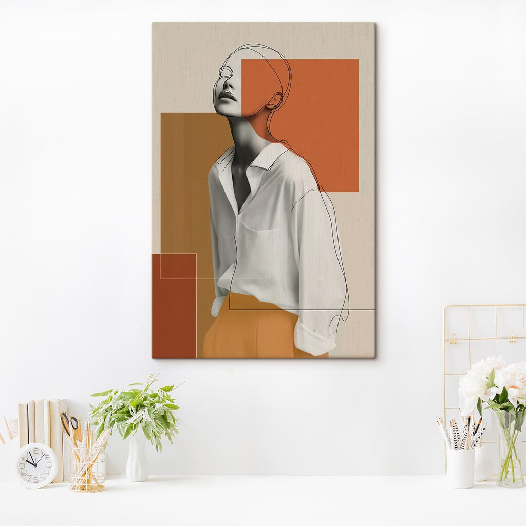 Woman with a white shirt