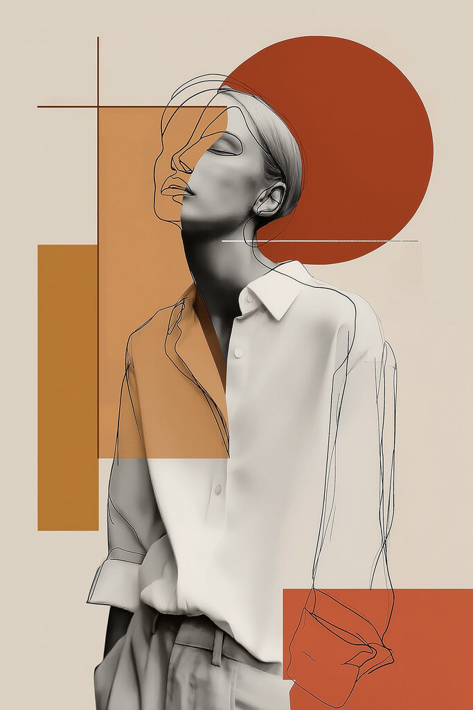 Woman in a white shirt