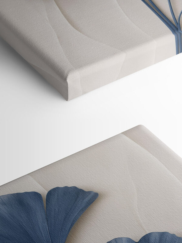 Elegant botanical design in blue tones Elegant botanical design in blue tones