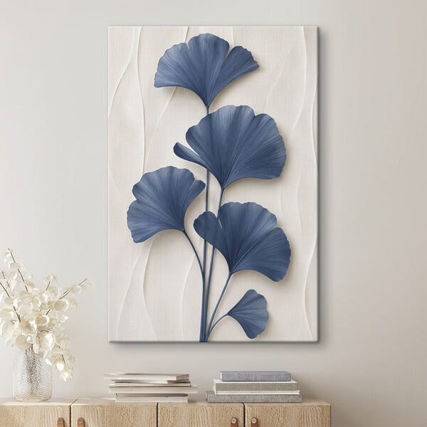 Elegant botanical design in blue tones Elegant botanical design in blue tones