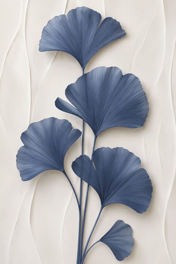 Elegant botanical design in blue tones Elegant botanical design in blue tones