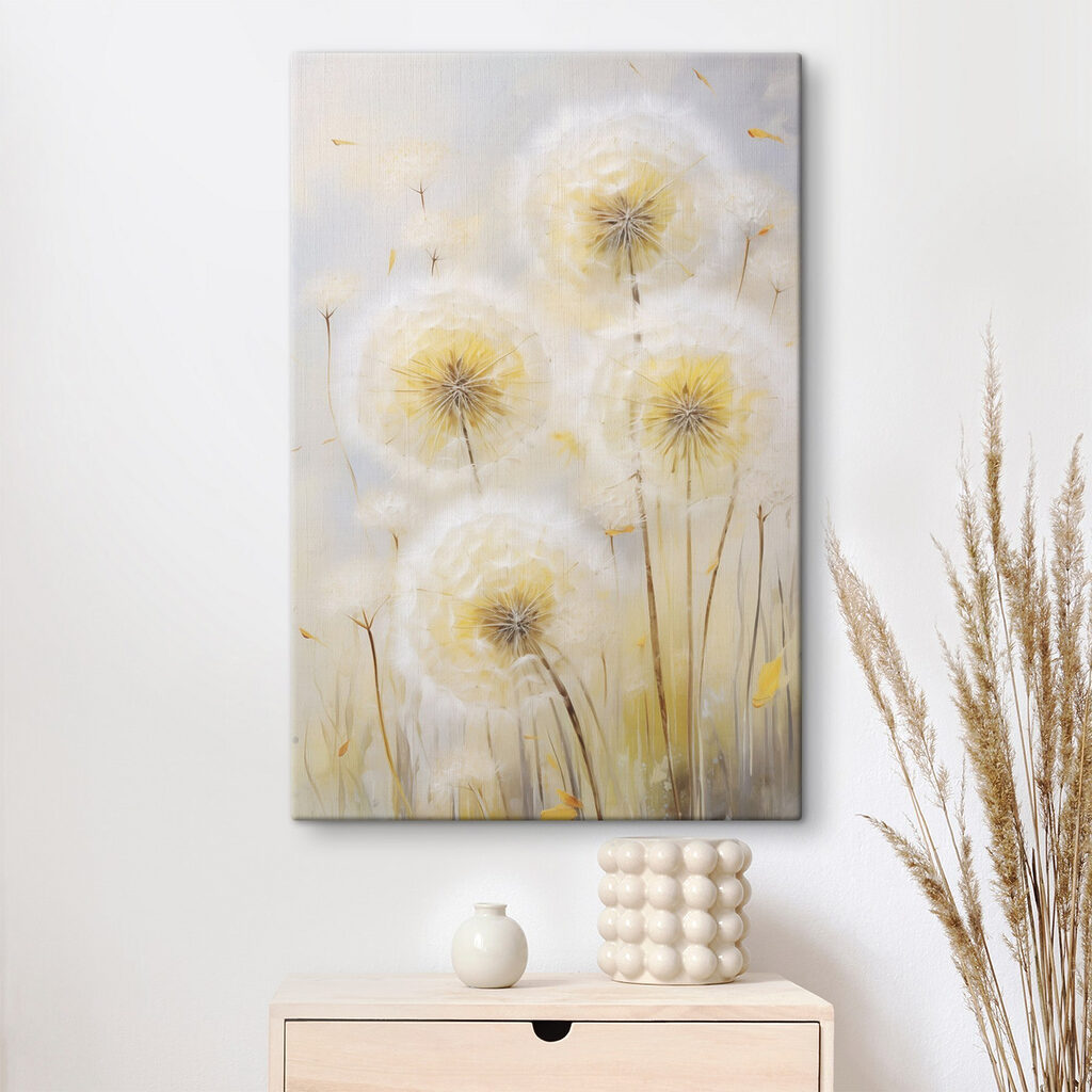 Delicate dandelions in soft hues Delicate dandelions in soft hues