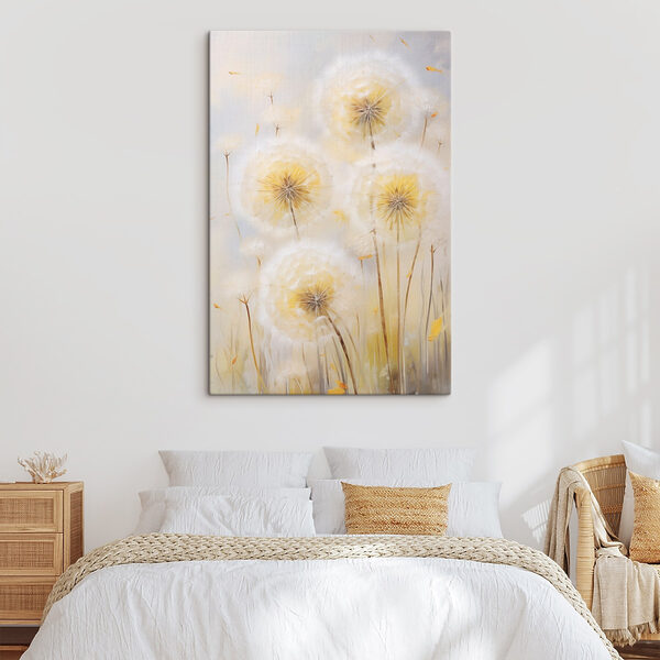 Delicate dandelions in soft hues Delicate dandelions in soft hues