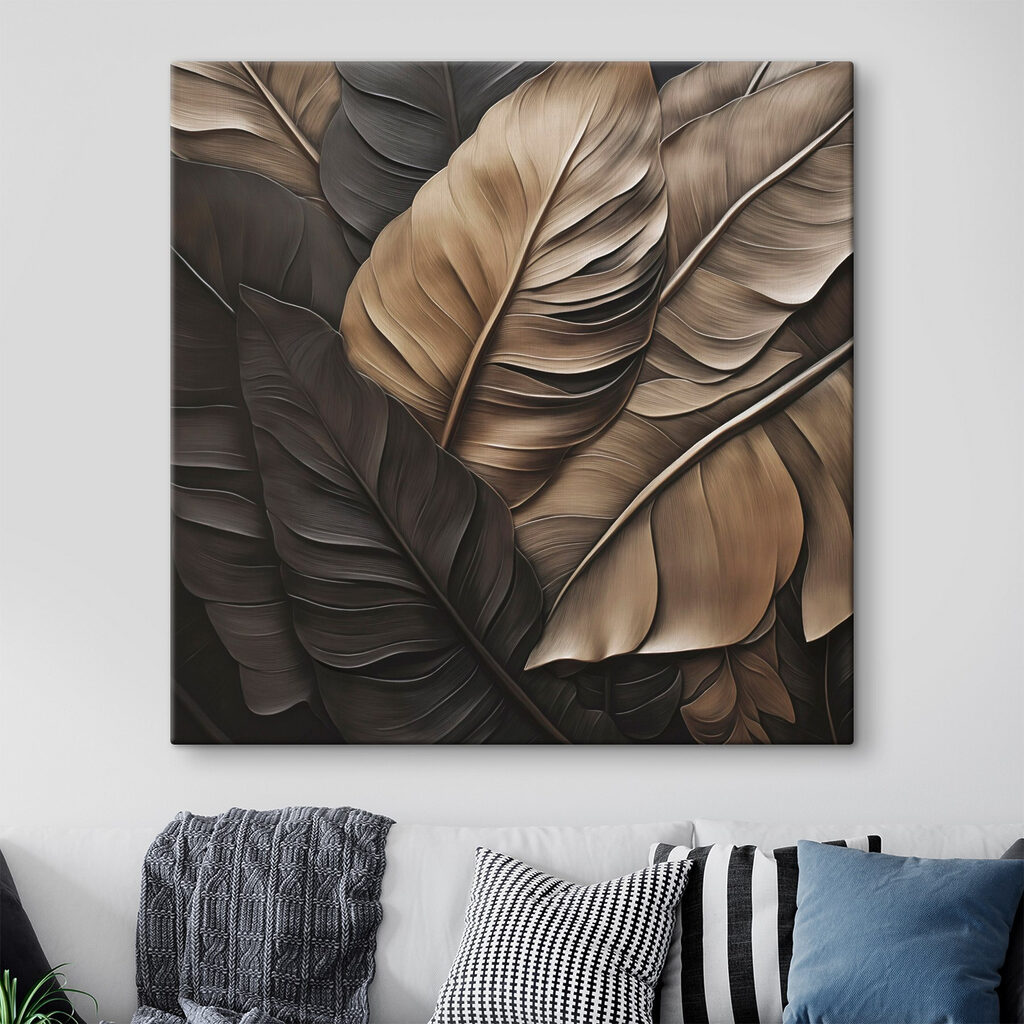 Soft, natural leaf patterns intertwine beautifully Soft, natural leaf patterns intertwine beautifully