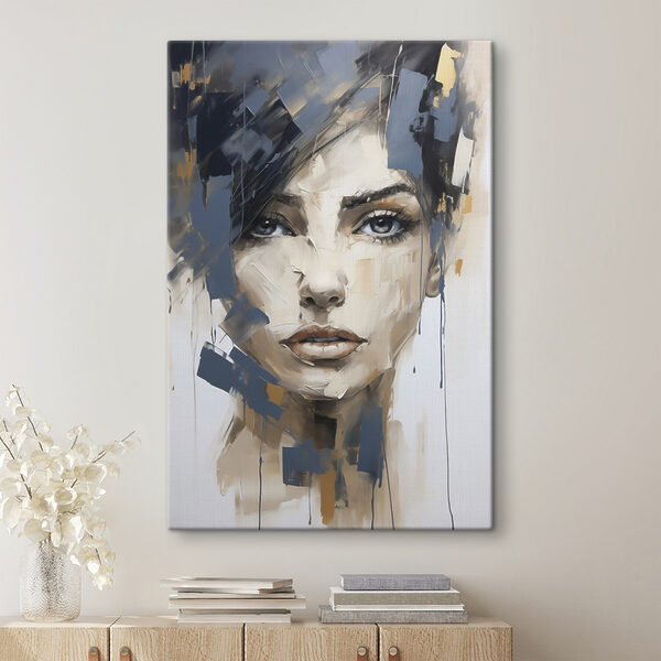 Painting of a woman's face